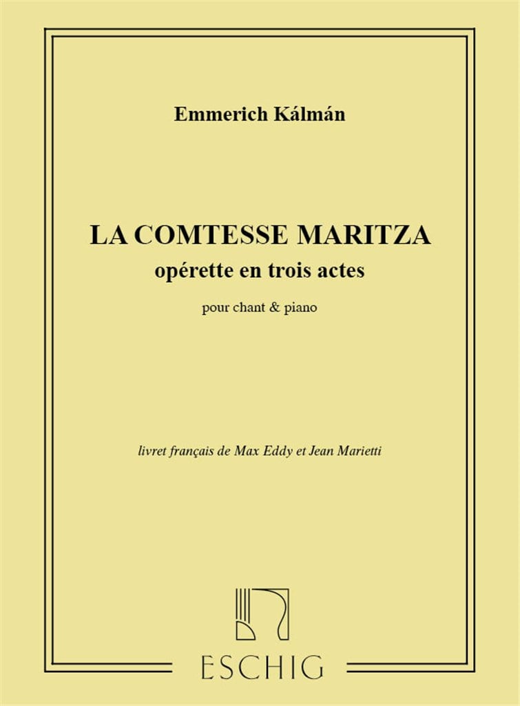 Comtesse Maritza Chant-Piano